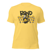 Load image into Gallery viewer, Band Mom Blue and Yellow Paws Unisex t-shirt