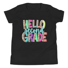 Load image into Gallery viewer, Hello Second Grade Youth Short Sleeve T-Shirt