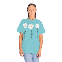 Load image into Gallery viewer, Daisy Hope Faith Love Comfort Colors Unisex Garment-Dyed T-shirt