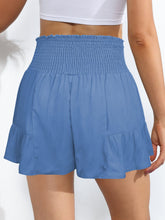 Load image into Gallery viewer, Smocked Tie-Front High-Rise Shorts