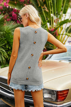 Load image into Gallery viewer, Buttoned Pocket Knit Tank