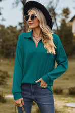 Load image into Gallery viewer, Johnny Collar Dropped Shoulder Blouse