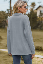 Load image into Gallery viewer, Johnny Collar Dropped Shoulder Blouse