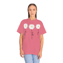 Load image into Gallery viewer, Daisy Hope Faith Love Comfort Colors Unisex Garment-Dyed T-shirt