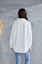 Load image into Gallery viewer, Exposed Seam Collared Neck Sweatshirt