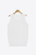 Load image into Gallery viewer, Buttoned Pocket Knit Tank