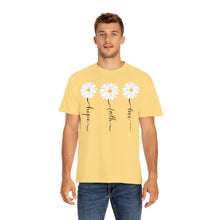 Load image into Gallery viewer, Daisy Hope Faith Love Comfort Colors Unisex Garment-Dyed T-shirt