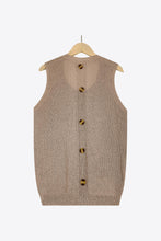 Load image into Gallery viewer, Buttoned Pocket Knit Tank