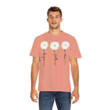 Load image into Gallery viewer, Daisy Hope Faith Love Comfort Colors Unisex Garment-Dyed T-shirt