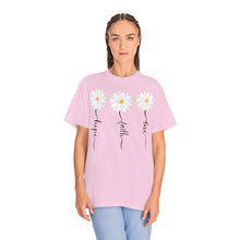 Load image into Gallery viewer, Daisy Hope Faith Love Comfort Colors Unisex Garment-Dyed T-shirt