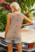 Load image into Gallery viewer, Buttoned Pocket Knit Tank