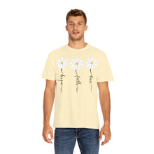 Load image into Gallery viewer, Daisy Hope Faith Love Comfort Colors Unisex Garment-Dyed T-shirt