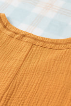 Load image into Gallery viewer, Textured V-Neck Half Sleeve Blouse