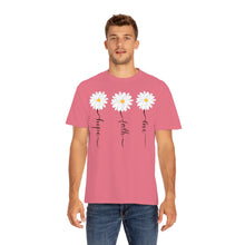 Load image into Gallery viewer, Daisy Hope Faith Love Comfort Colors Unisex Garment-Dyed T-shirt