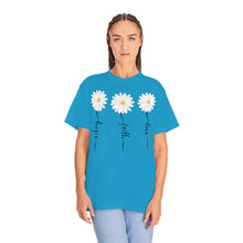Load image into Gallery viewer, Daisy Hope Faith Love Comfort Colors Unisex Garment-Dyed T-shirt