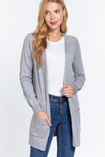 Load image into Gallery viewer, ACTIVE BASIC Open Front Long Sleeve Cardigan