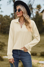 Load image into Gallery viewer, Johnny Collar Dropped Shoulder Blouse