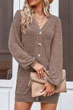 Load image into Gallery viewer, Buttoned V-Neck Long Sleeve Cardigans