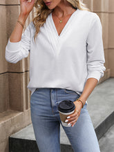 Load image into Gallery viewer, V-Neck Long Sleeve Blouse