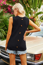Load image into Gallery viewer, Buttoned Pocket Knit Tank