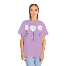 Load image into Gallery viewer, Daisy Hope Faith Love Comfort Colors Unisex Garment-Dyed T-shirt