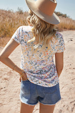 Load image into Gallery viewer, Leopard Contrast Sequin Short Sleeve Tee