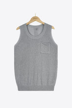 Load image into Gallery viewer, Buttoned Pocket Knit Tank