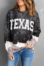 Load image into Gallery viewer, TEXAS Graphic Leopard Sweatshirt