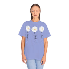 Load image into Gallery viewer, Daisy Hope Faith Love Comfort Colors Unisex Garment-Dyed T-shirt