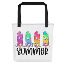 Load image into Gallery viewer, Hello Summer Popsicle Tote bag