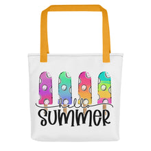 Load image into Gallery viewer, Hello Summer Popsicle Tote bag