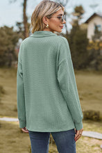 Load image into Gallery viewer, Johnny Collar Dropped Shoulder Blouse