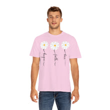 Load image into Gallery viewer, Daisy Hope Faith Love Comfort Colors Unisex Garment-Dyed T-shirt