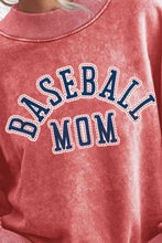 Load image into Gallery viewer, BASEBALL MOM Graphic Drop Shoulder Sweatshirt
