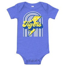 Load image into Gallery viewer, Tigers Retro Rainbow Baby short sleeve one piece