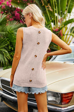 Load image into Gallery viewer, Buttoned Pocket Knit Tank