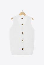Load image into Gallery viewer, Buttoned Pocket Knit Tank