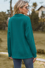 Load image into Gallery viewer, Johnny Collar Dropped Shoulder Blouse