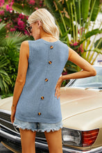 Load image into Gallery viewer, Buttoned Pocket Knit Tank