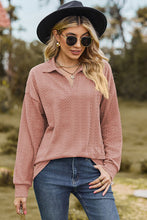 Load image into Gallery viewer, Johnny Collar Dropped Shoulder Blouse