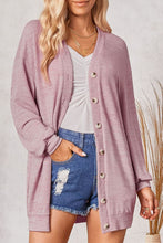 Load image into Gallery viewer, Buttoned V-Neck Long Sleeve Cardigans