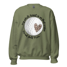 Load image into Gallery viewer, My heart is on that course golf Unisex Sweatshirt
