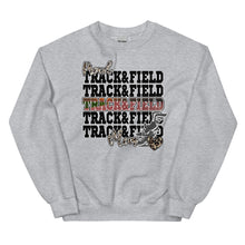 Load image into Gallery viewer, Proud Track & Field Mom Gildan Unisex Sweatshirt