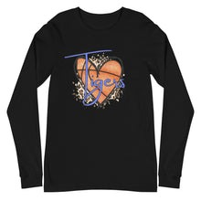 Load image into Gallery viewer, Tigers Heart Basketball Bella Canvas Unisex Long Sleeve Tee