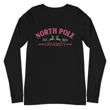 Load image into Gallery viewer, North Pole University Bella Canvas Unisex Long Sleeve Tee