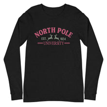 Load image into Gallery viewer, North Pole University Bella Canvas Unisex Long Sleeve Tee