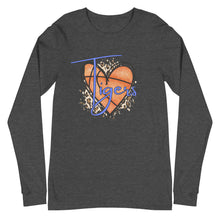 Load image into Gallery viewer, Tigers Heart Basketball Bella Canvas Unisex Long Sleeve Tee