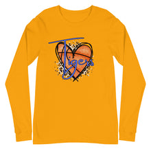 Load image into Gallery viewer, Tigers Heart Basketball Bella Canvas Unisex Long Sleeve Tee
