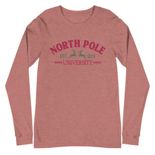 Load image into Gallery viewer, North Pole University Bella Canvas Unisex Long Sleeve Tee