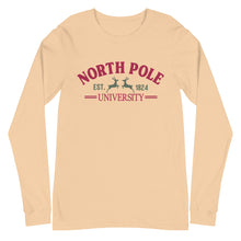 Load image into Gallery viewer, North Pole University Bella Canvas Unisex Long Sleeve Tee